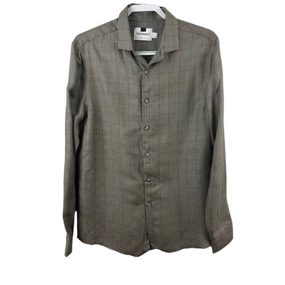 Topman Plaid Button Down Shirt - Picture 1 of 6
